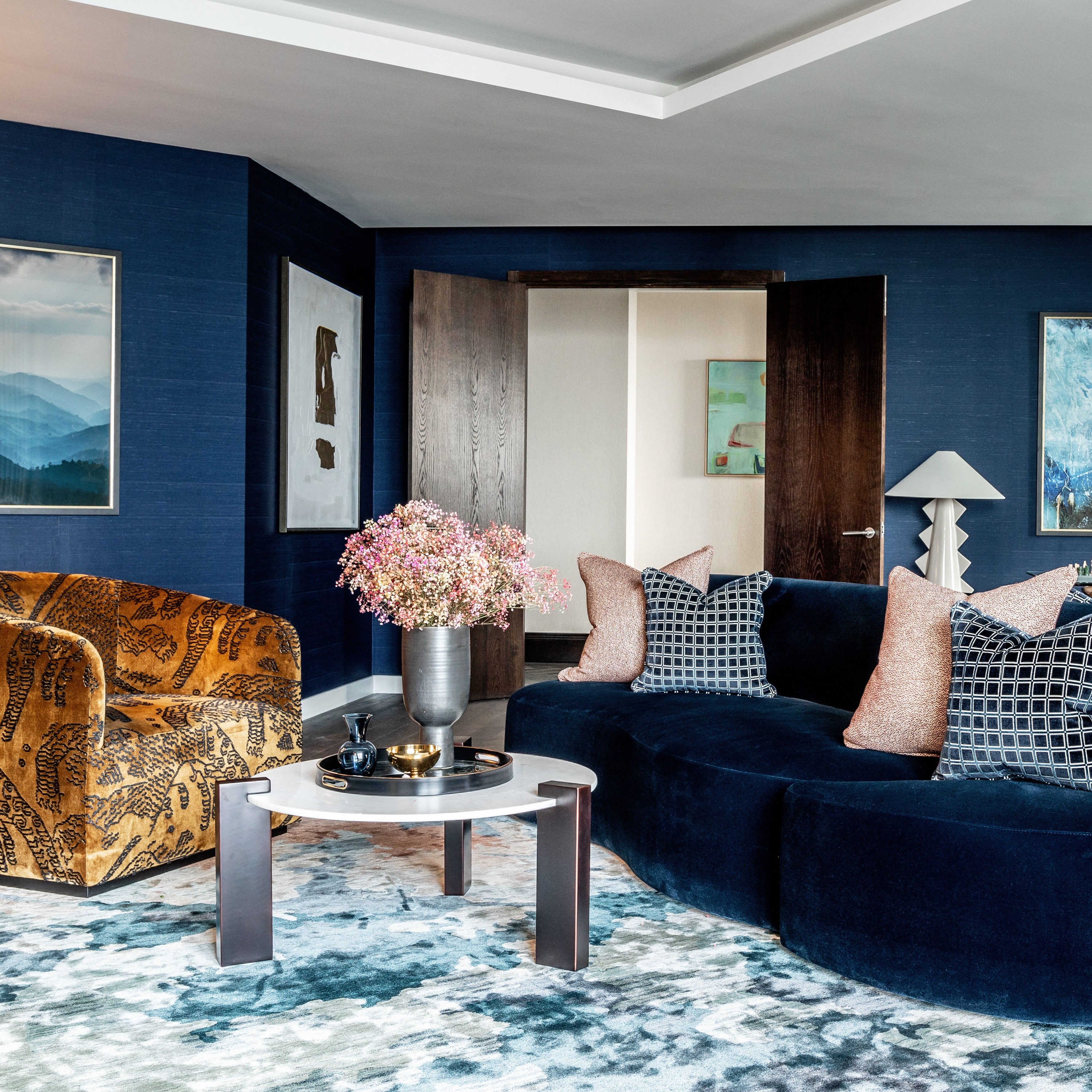 Luxury furniture, Jacquard Velvet Armchair, Contemporary Design, Modern Design