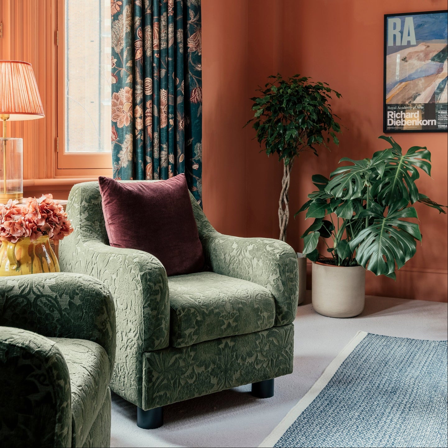 Walpole Townhouse statement green armchair