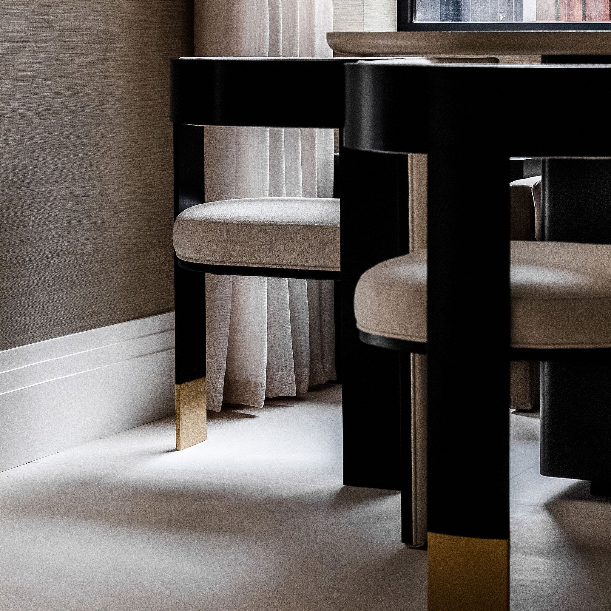 Luxury furniture, Sophisticated Dining Chair, Contemporary Design, Modern Design, Upholstery