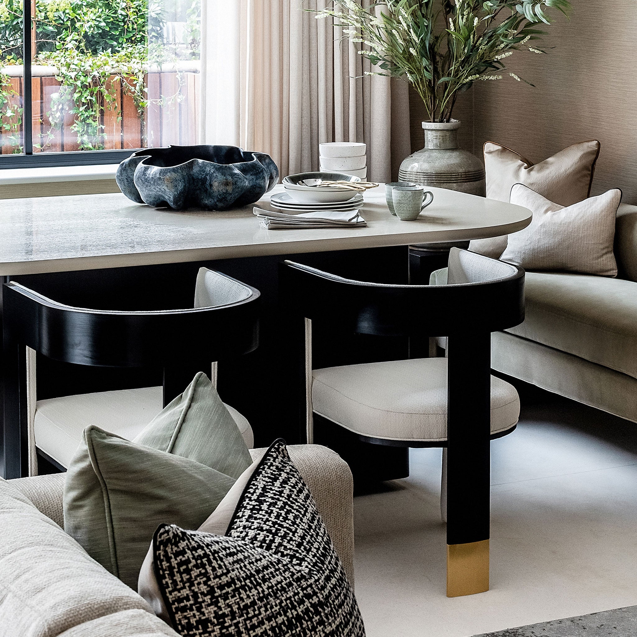 Luxury furniture, Sophisticated Dining Chair, Contemporary Design, Modern Design, Upholstery