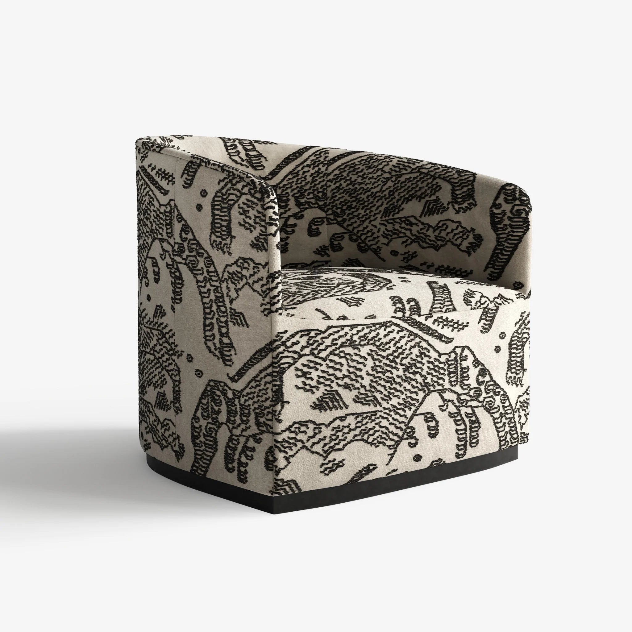 Luxury furniture, Jacquard Velvet Armchair, Contemporary Design, Modern Design