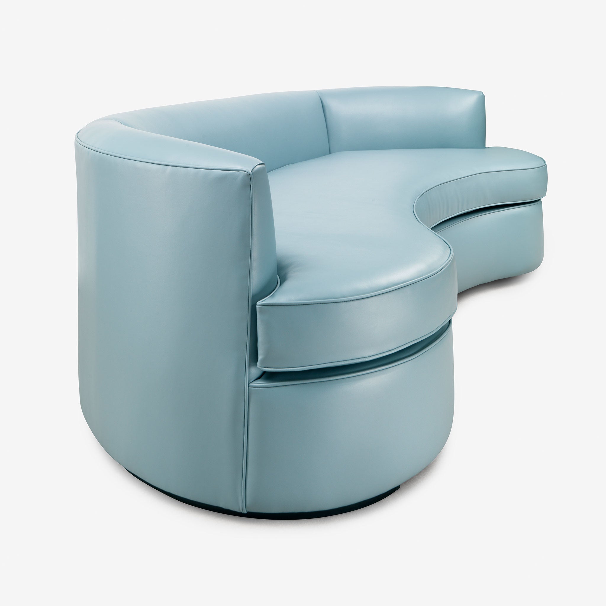 Bazaar, Leather Sofa, Sixties Design, Blue, Luxury Furniture, Living Room
