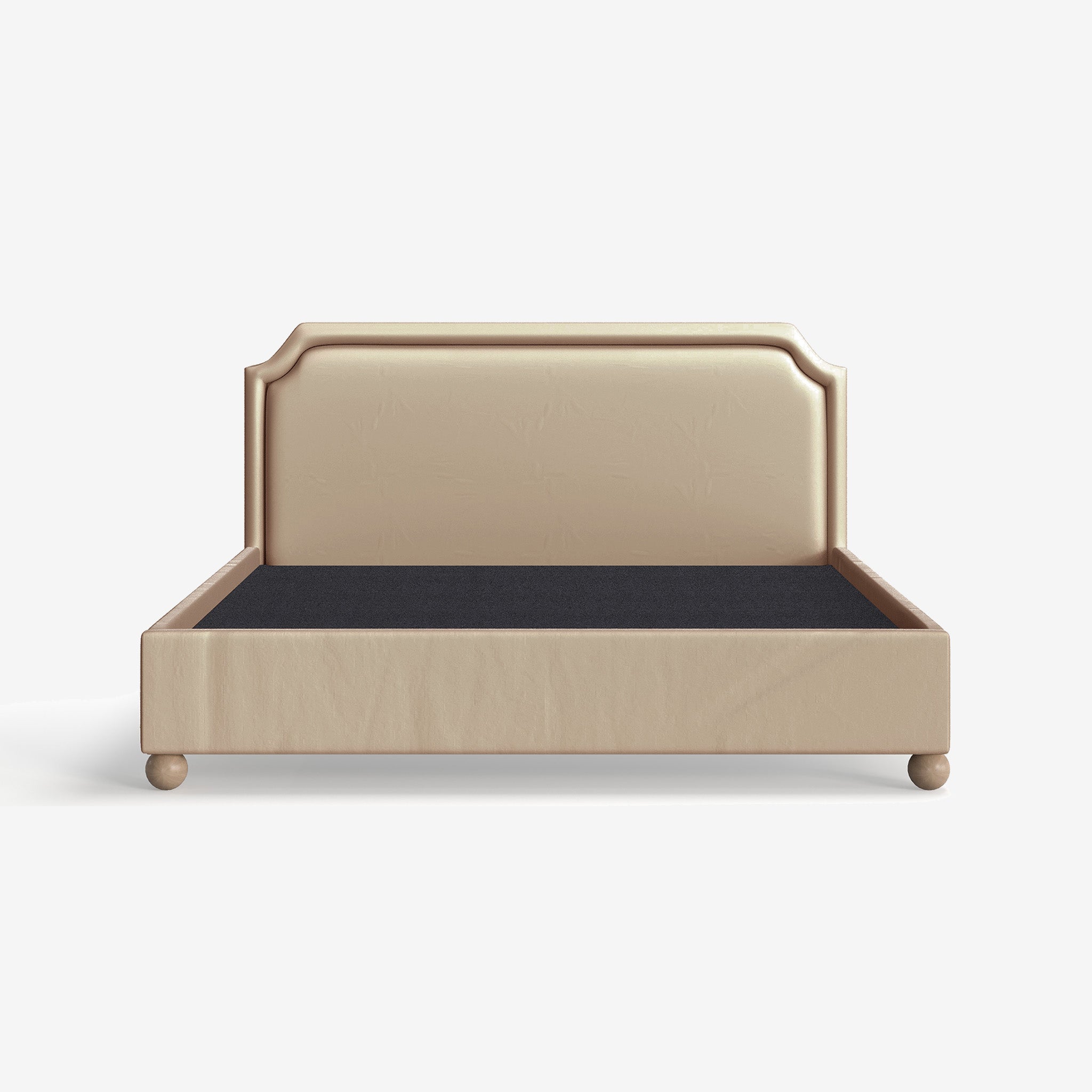 Haley Velvet Upholstered Bed with Fluted Edge Headbaord and end-lift Ottoman Storage, Contemporary Interiors, Online Shopping, Craftsmanship, Wooden feet, Bazaar