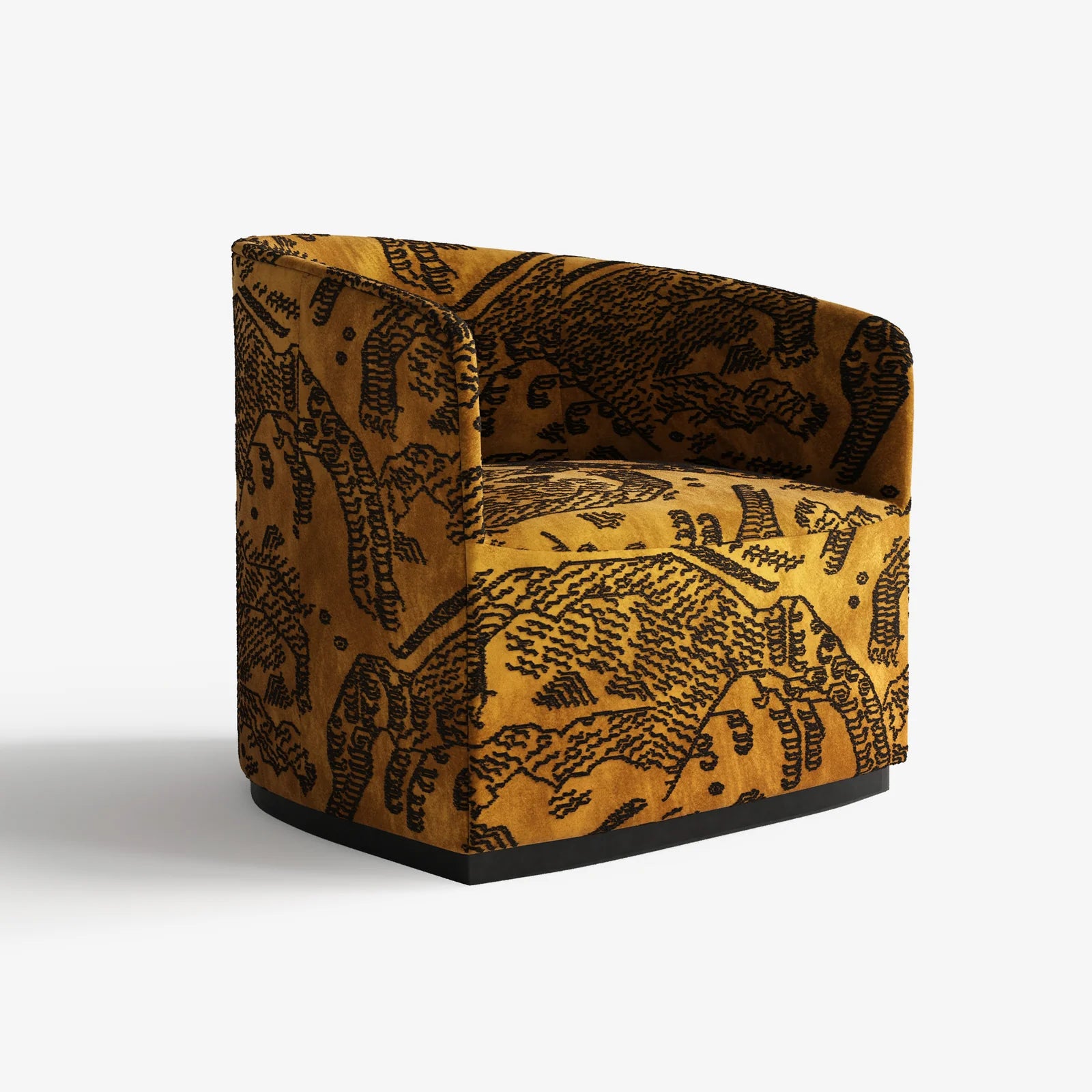 Luxury furniture, Jacquard Velvet Armchair, Contemporary Design, Modern Design