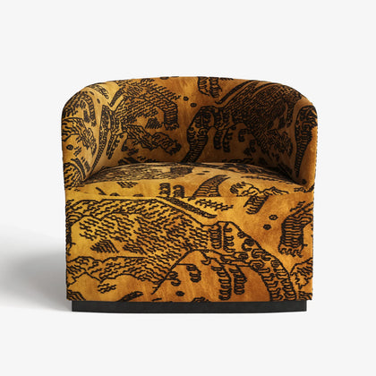 Luxury furniture, Jacquard Velvet Armchair, Contemporary Design, Modern Design