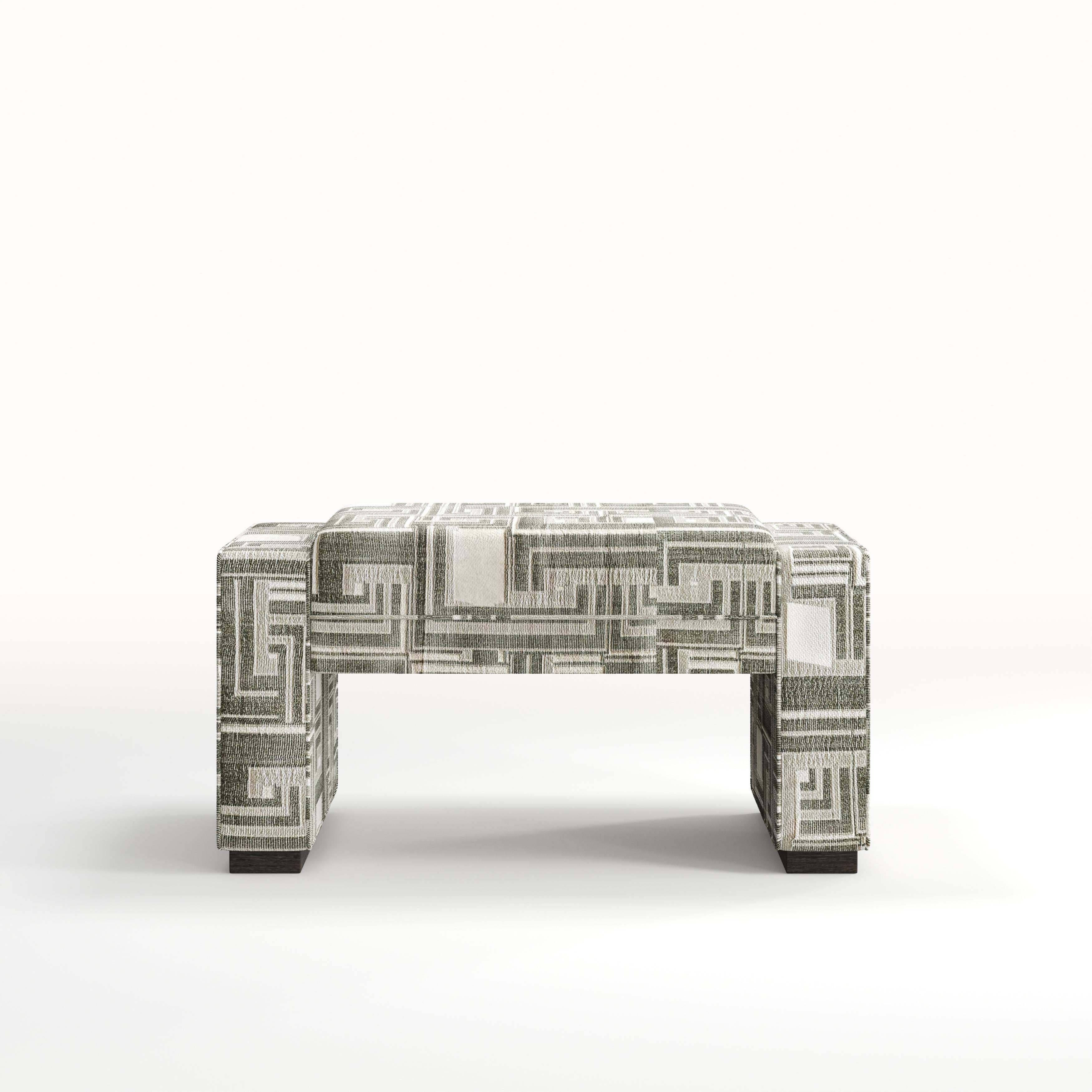 Small upholstered bench